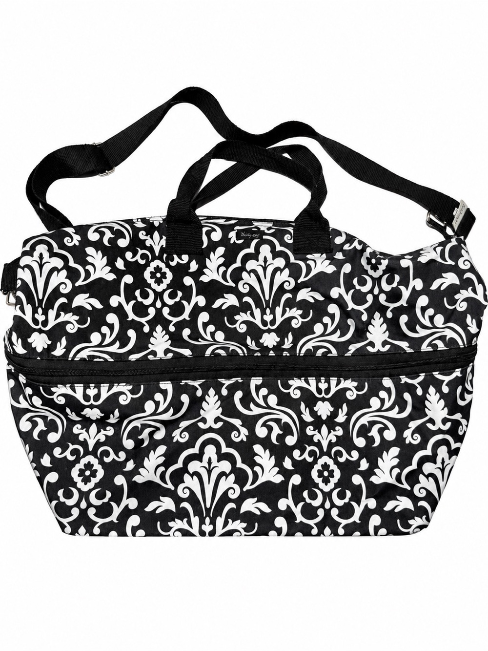 thirty-one Black & White Damask Travel Tote